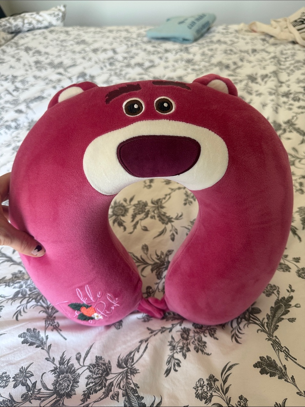 Lotso - Toy Story Plush Travel Neck Pillow -
